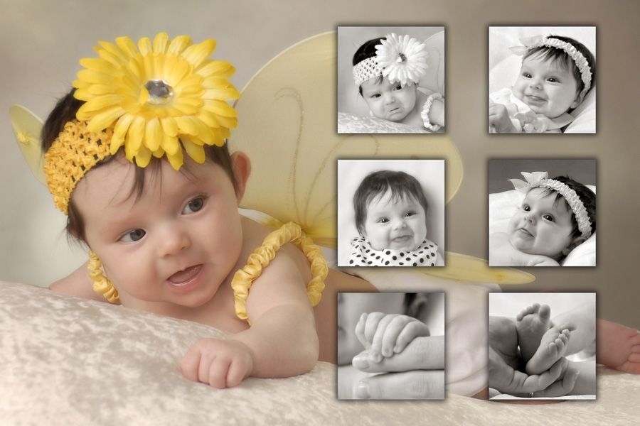 Baby portrait Cutie Kissables by Cleary Creative Photography in Dayton Ohio