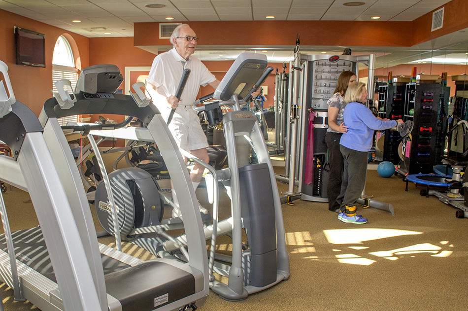 photograph at Kenwood Retirement community work out room by Dan Cleary of Cleary Creative Photography in Dayton Ohio