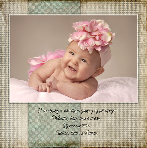 Baby photo album by Cleary Creative Photography in Dayton Ohio