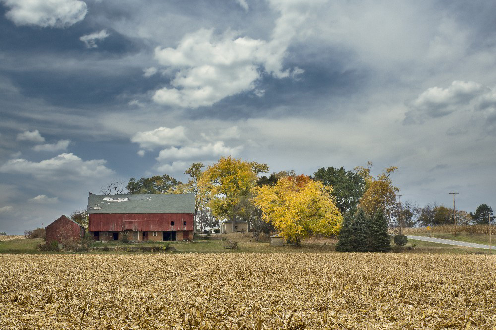 Historic Farm in fall Miami County Ohio by Dan Cleary of Cleary Creative Photography in Dayton Ohio