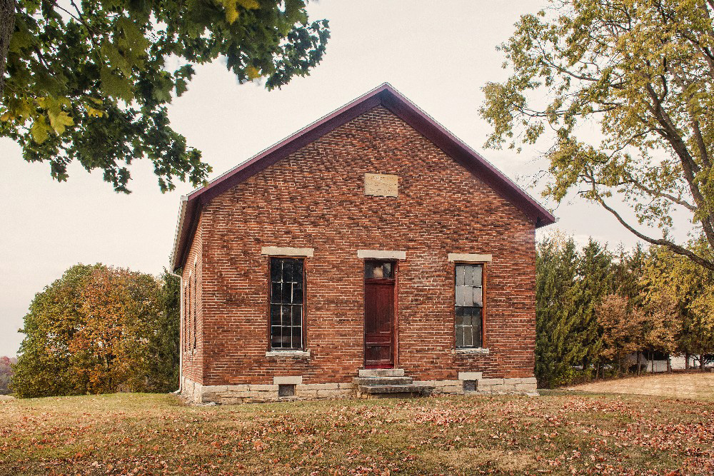 one room school house Miami County Ohioby Dan Cleary of Cleary Creative Photography in Dayton Ohio