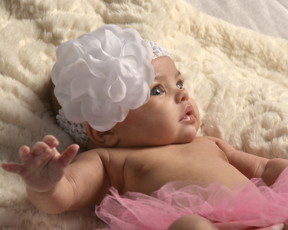 three month studio baby portrait by Dan Cleary of Cleary Creative Photography in Dayton Ohio
