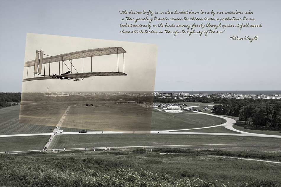 Wright Brothers Glider at Kill Devel Hill by Dan Cleary of Cleary Creative Photography in Dayton Ohio