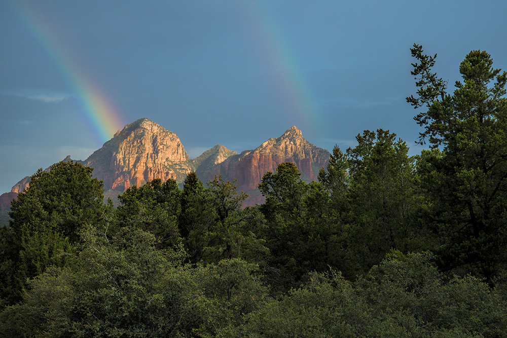Rainbow Sunrise In Sedona Arizona by Dan Cleary of Cleary Creative Photography in Dayton Ohio
