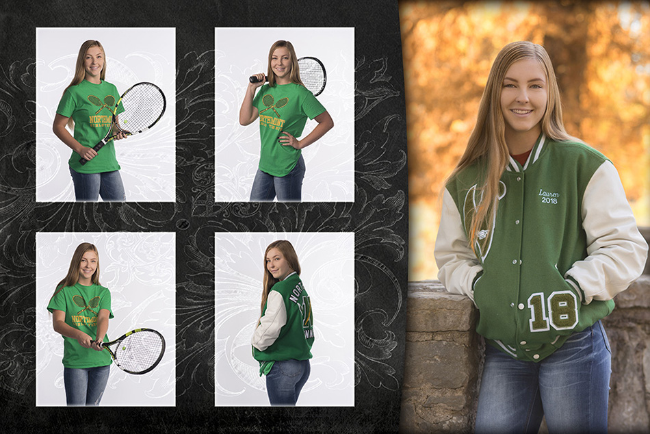 high school senior boy photo montage by Cleary Creative Photography in Dayton Ohio