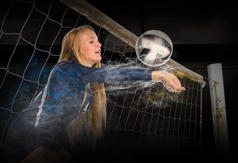 High School Senior Portrait vollyball Within Reach by Dan Cleary of Cleary Creative Photography in Dayton Ohio