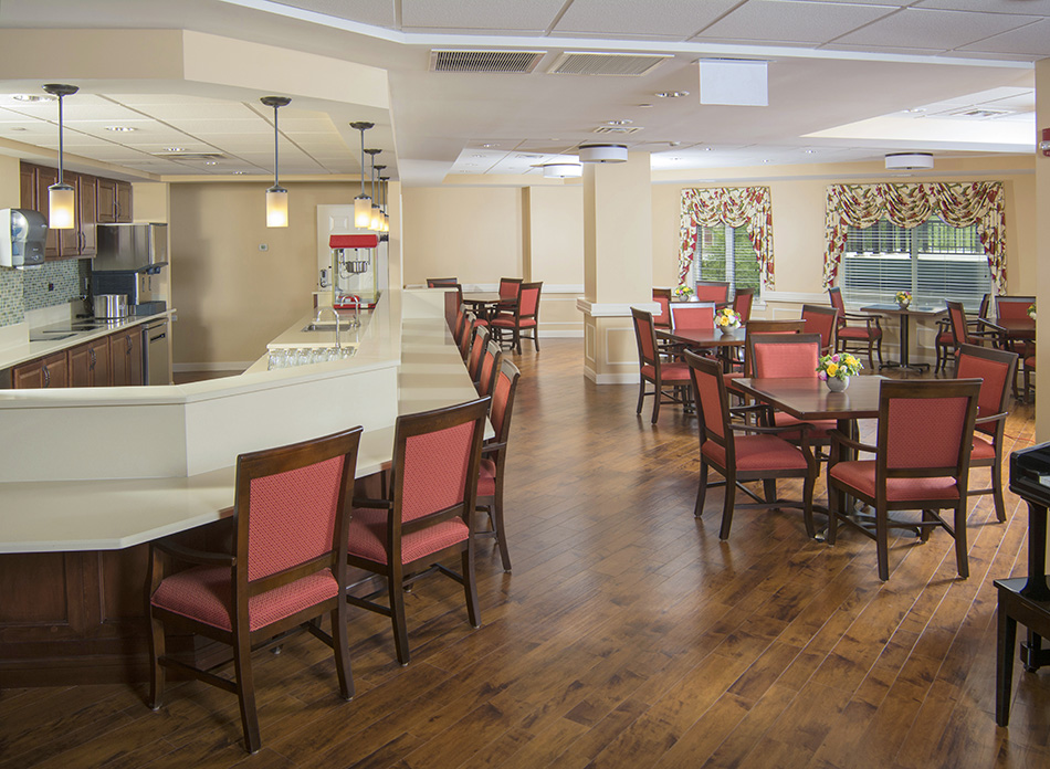 Interior photograph of Kenwood Retirement dinning room by Dan Cleary of Cleary Creative Photography in Dayton Ohio