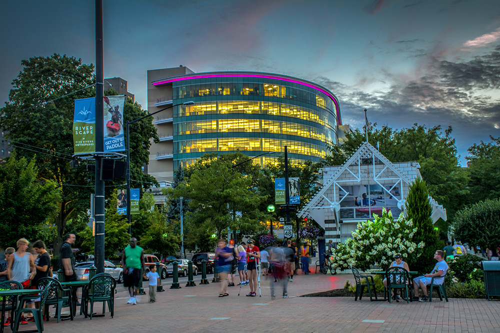 Summertime At Riverscape in Downtown Dayton Ohio by Dan Cleary of Cleary Creative Photography