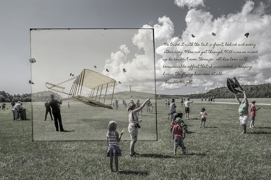 Wright Brothers Kite Flying by Dan Cleary of Cleary Creative Photography in Dayton Ohio