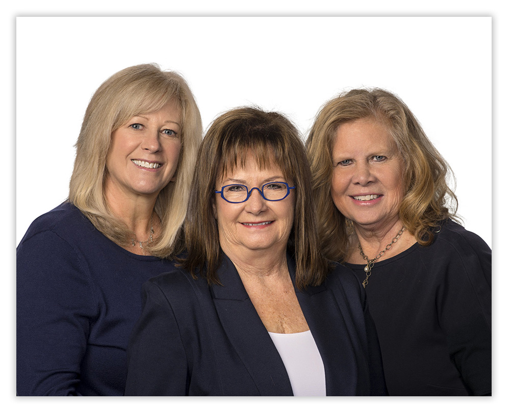 professional realtor headshot portrait of four business women by Cleary Creative Photography in Dayton Ohio