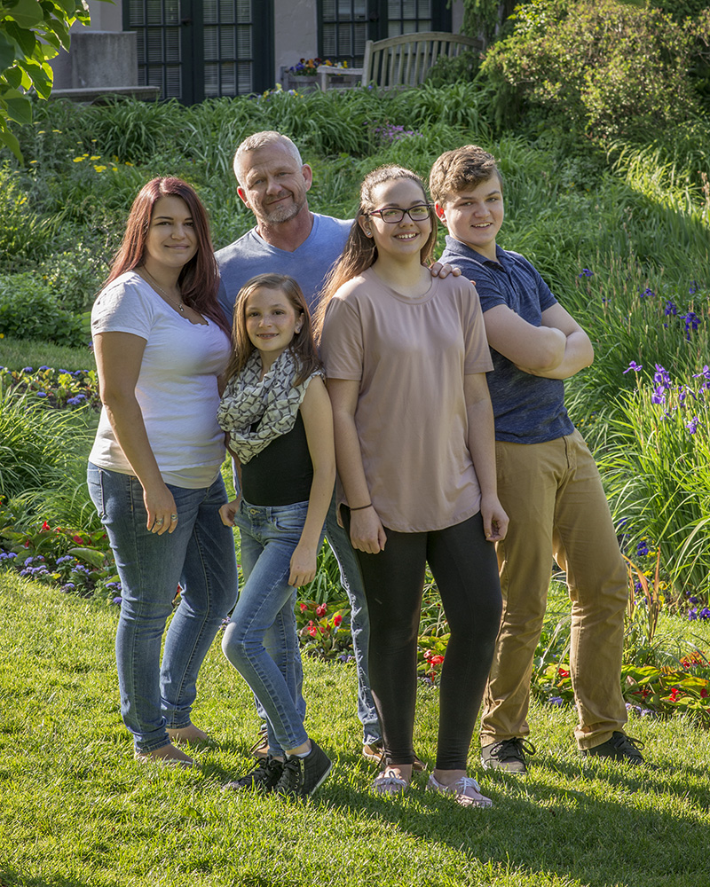 family portrait at park by Dan Cleary of Cleary Creative Photography in Dayton Ohio