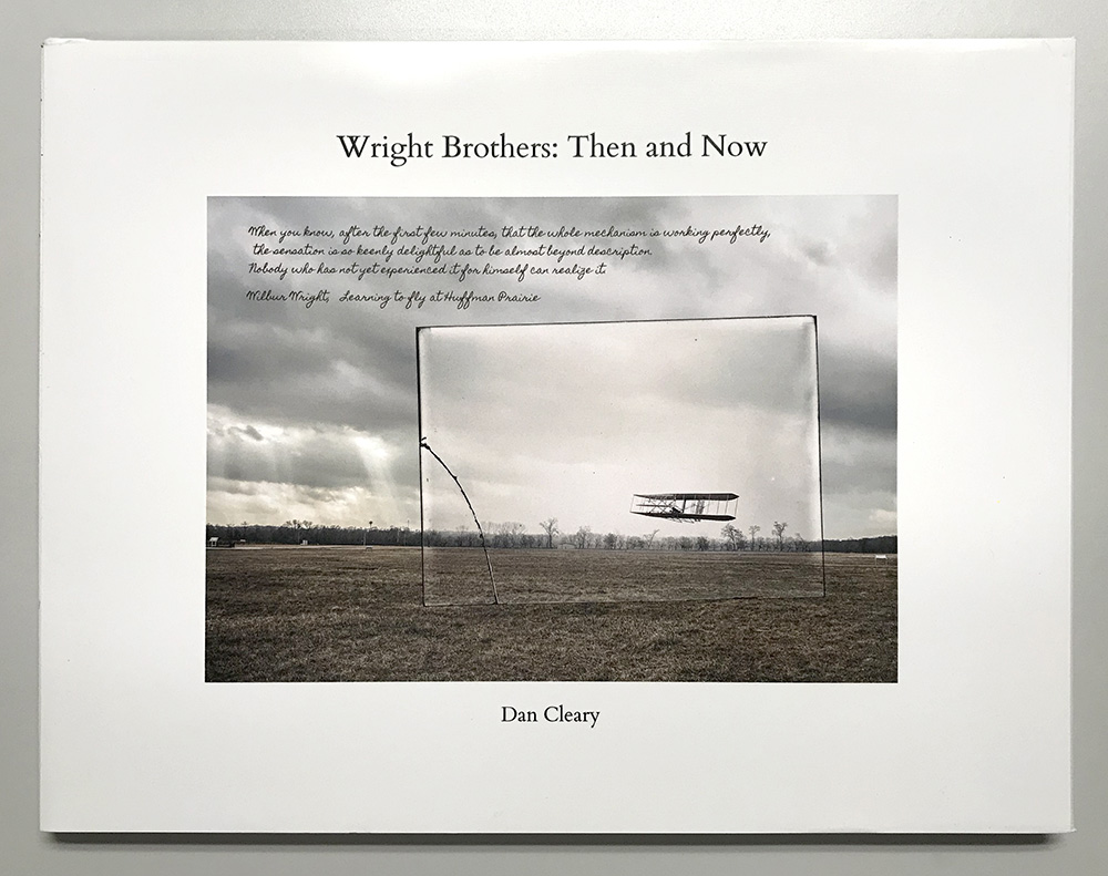 Front cover Wright Brothers- Then and Now book by Dan Cleary