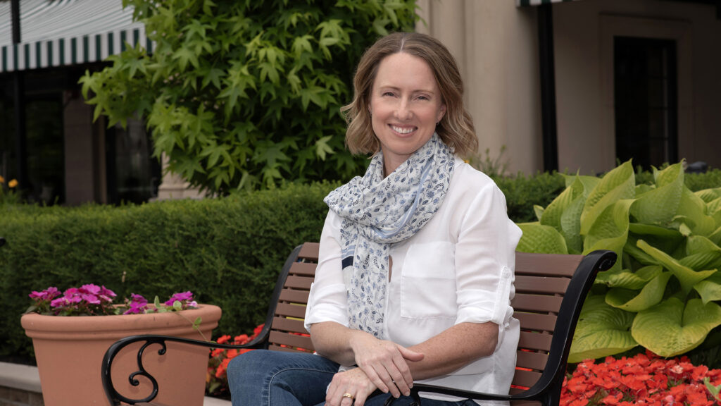 PR photograph of woman outdoors