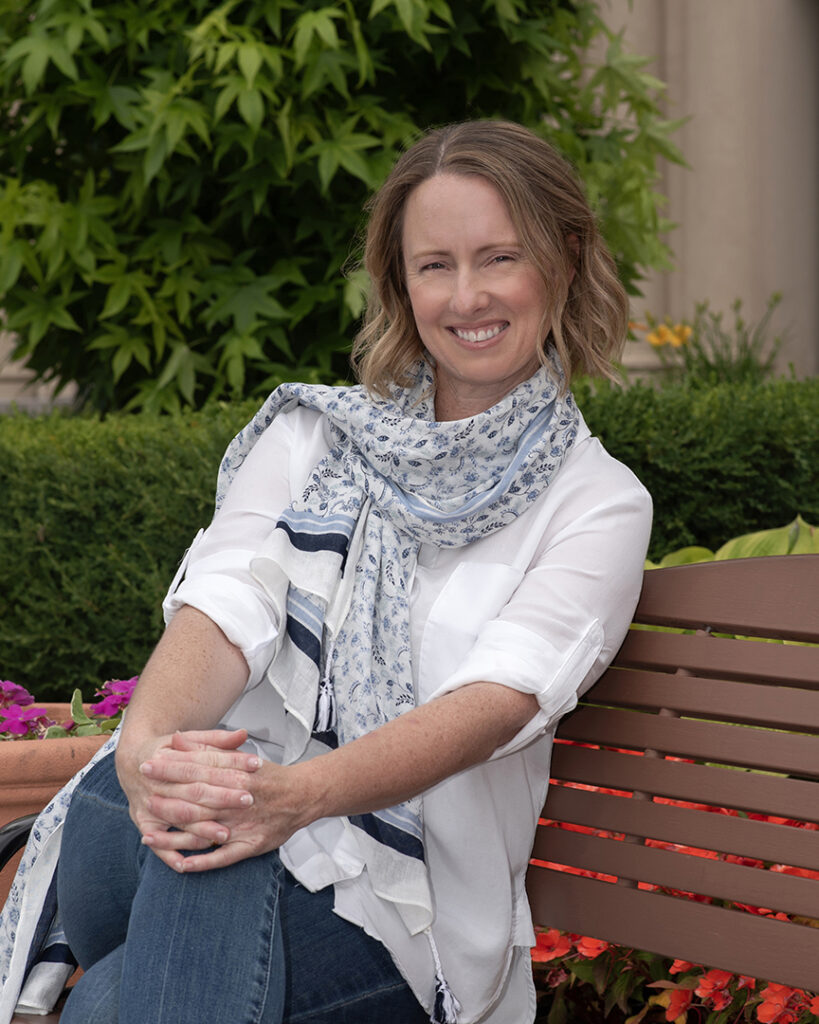 PR photograph of woman outdoors