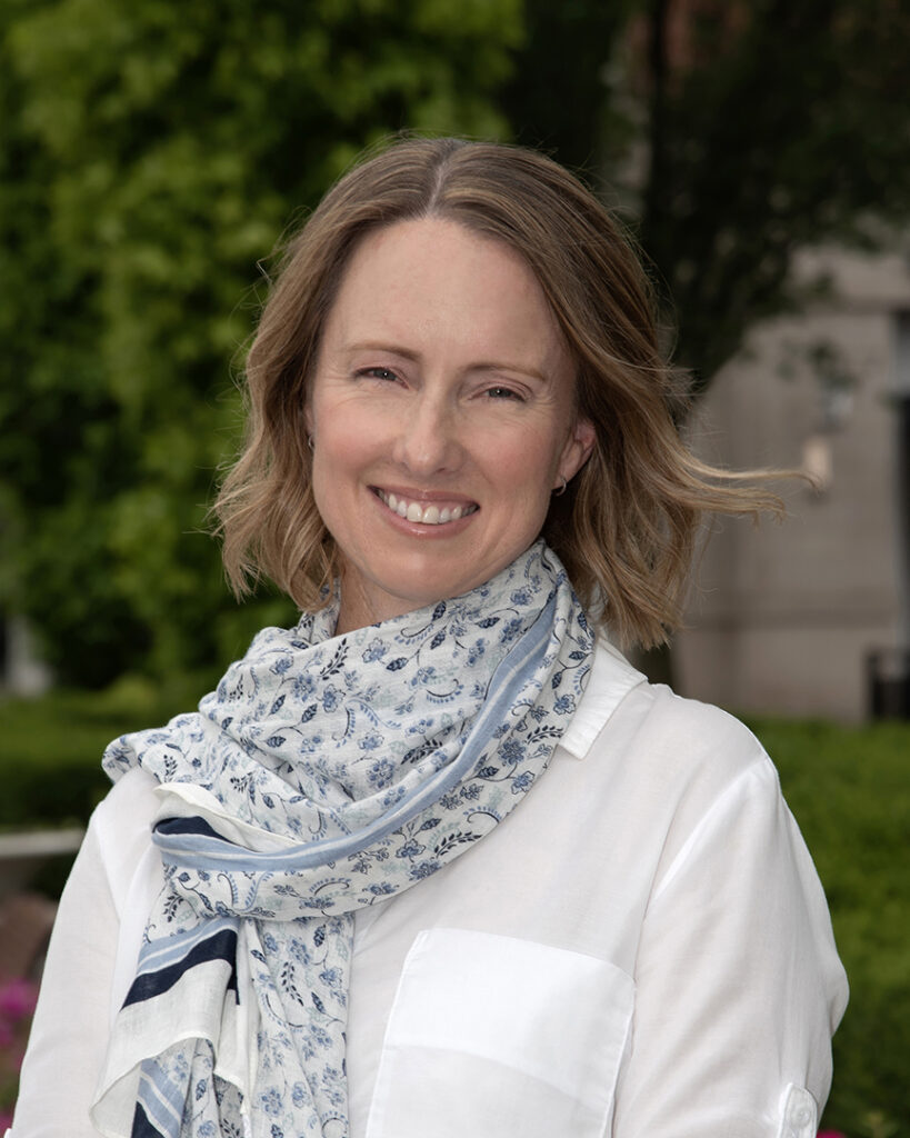 PR photograph of woman outdoors
